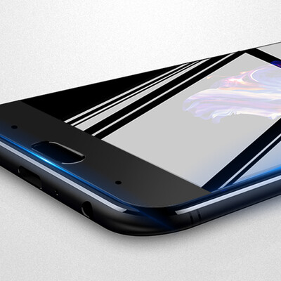 

Pizza plus 5 steel film plus a mobile phone 5 full-screen OnePlus5 full coverage of black