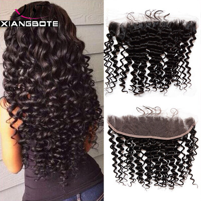 

Peruvian Virgin Hair With Closure Deep Wave Cheap Frontal Closures 13X4 Human Hair With Closure Lace Frontal Closure With Bundles