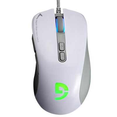 

Ful Fühlen Ninth Series G90 magneto-optical wired mouse game mouse RGB dazzling power computer mouse white