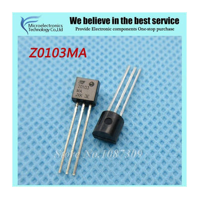 

10pcs free shipping Z0103MA Z0103 TO-92 Triacs 10 Amp 600 Volt new original