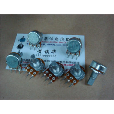 

148 single joint potentiometer [ with step 41 points ] B1K B10K A1M handle length 15F
