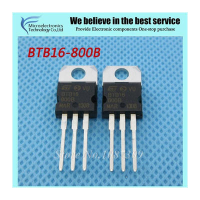 

10pcs free shipping BTB16-800B BTB16-800 BTB016 Triacs 16 Amp 800 Volt TO-220 new original