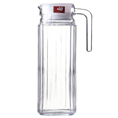 

Jingdong supermarket] green apple glass cold water bottle cold kettle 1.1LEH1004-2