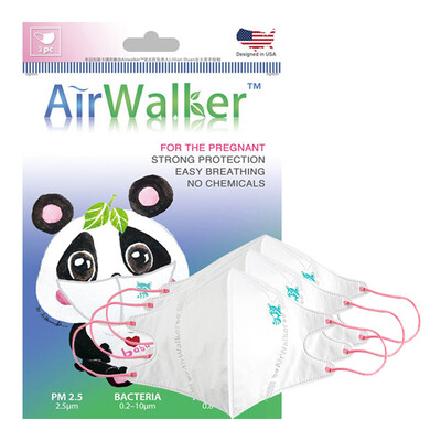 

Американский импорт свежего фильтра Walker Airwalker подходит для беременных женщин беременных защитные маски анти-туман и дымка РМ2,5 типа уха установлены 3