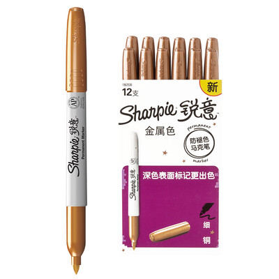 

Кузнечно (Шарпи) анти-выцветание Маркеры тонкая медь упаковка (12 палочек)