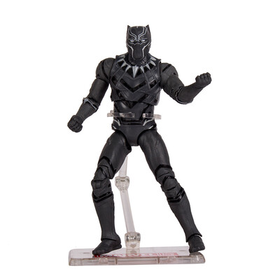

Marvel Avengers Children&39s Toy Black Panther Doll Model Joint Move Desk Decoration With Base Color box 7 Inch