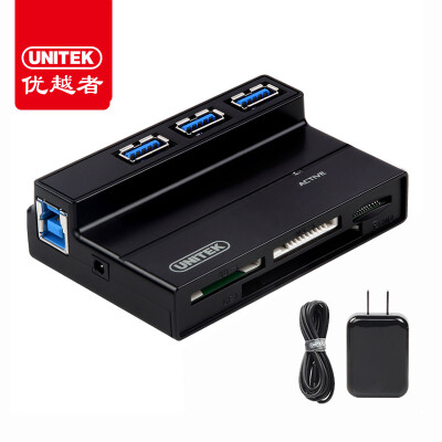 

Advantages (UNITEK) USB3.0 Splitter 80CM Multi-function card reader 3-port HUB hub Notebook computer expansion Multi-interface converter with power Y-3123