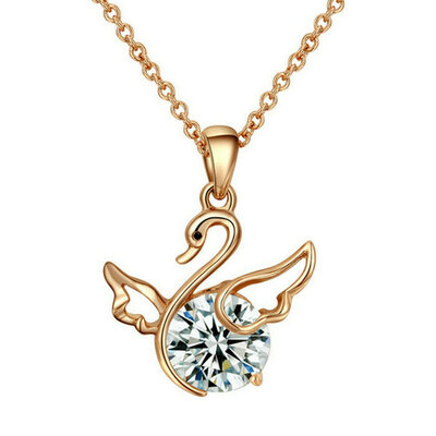 

Yoursfs @ Unique Deisgn Swan Австрийские кристаллы Подвеска Chokers Ожерелье Vintage Maxi Ожерелье Рождественские подарки Интернет-магазин Индия