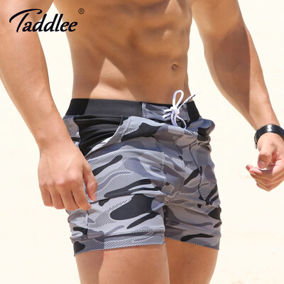 

Taddlee Brand Sexy Men's Swimwear Swimsuits Man Plus Big Size XXL Camouflage Basic Swimming Beach Long Board Shorts Boxer Men