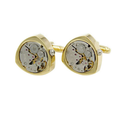 

Yoursfs @ Hexagonal Cufflinks Прохладный Punk Gears Мужчины Запонки Ссылки Машина из нержавеющей стали Через время механического движения Men Gi