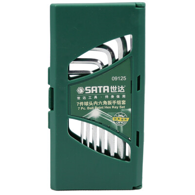 

SATA 09125 7 piece ball head hex wrench set L type hex screwdriver set hexagonal wrench