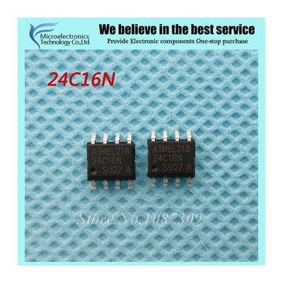 

10PCS free shipping AT24C16N 24C16N 24C16 AT24N16 SOP-8 EEPROM 16k 2-Wire Bus new original