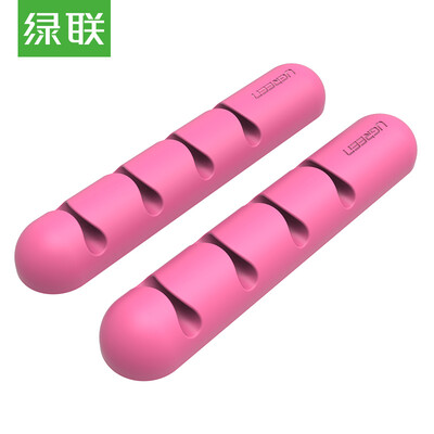 

Зеленый Альянс (UGREEN) Winder Data Cable Wrapping Machine Компьютер для настольных ПК Управление кабелями Зажимы для наушников Зажимы для наушников Держатель 2 упаковки Розовый 30483