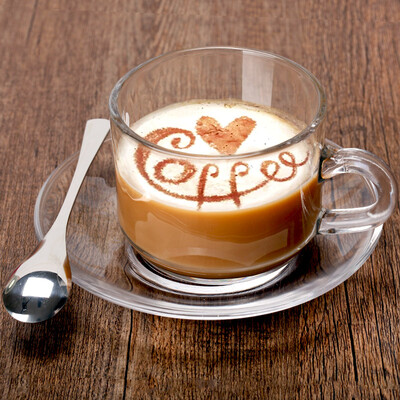 

【Jingdong Supermarket】 Delisoga transparent glass coffee cup dish set 2 cup 2 dish 2 tablespoons lead-free heat-resistant European fashion creative milk tea with cup couple home gift