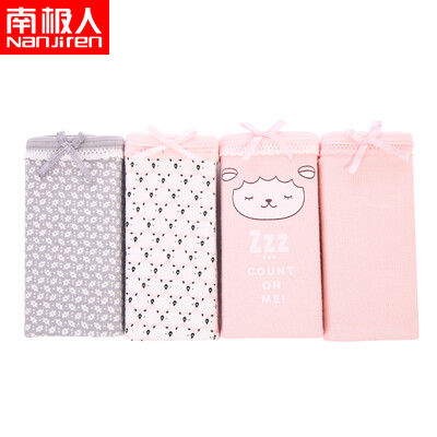 

Nanjiren cute ladies underwear cotton solid color briefs 4