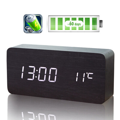 

TIMESS многофункциональный зарядный LED будильник звукового управления