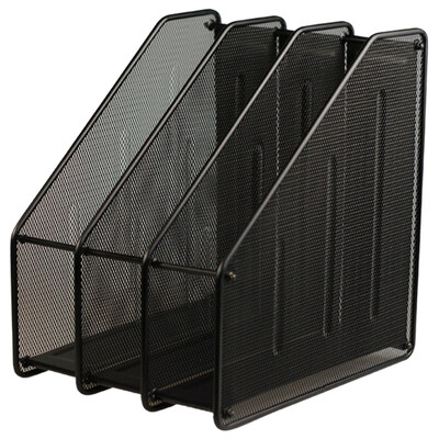 

Miki SUNWOOD 1220 triple file box file basket wire mesh black