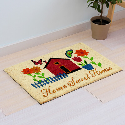 

Ou Runzhe Carpet India imported coconut palm garden home door carpet hut section