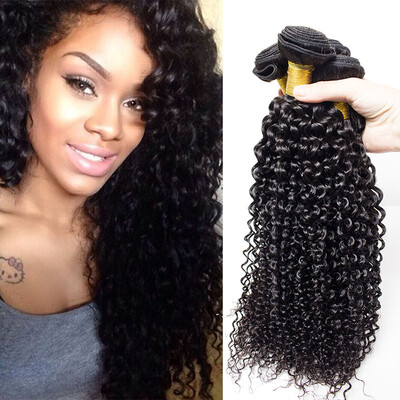 

Indian Kinky Curly Virgin Hair 3 Bundles Indian Curly Hair Weave Afro Kinky Human Hair Bundles 7A Unprocessed Virgin Indian Hair