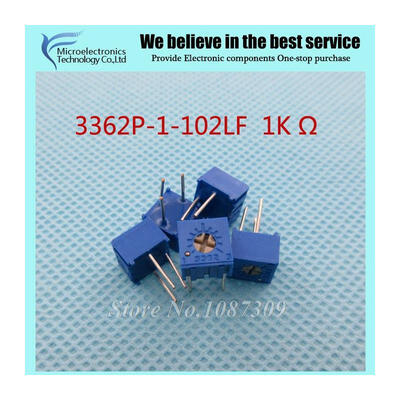 

100PcsLot 3362P-1-102LF 3362P 102 1K ohm Trimpot Trimmer Potentiometer Variable resistor new original