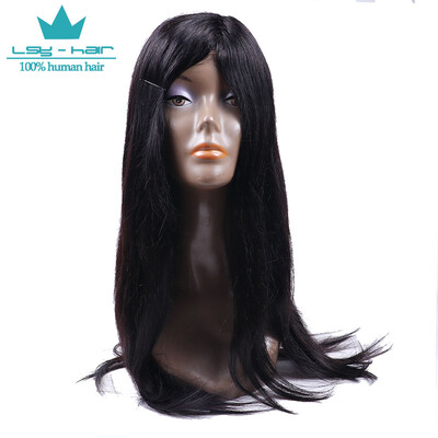 

Virgin Brazilian Hair Wigs Half Lace Human Hair Wigs For Black Women Unprocessed Virgin Straight Hair Half Lace Wig 8-26inch