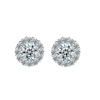

Yoursfs@ Simple Round Zirconia Earrings Setting Gold Color Earrings For Women Party Jewelry