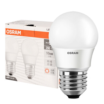 

Супермаркет] [Jingdong Osram (OSRAM) Светодиодные лампы установлены два белых матовой 3W
