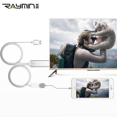 

Rui Ming LA362001 Apple iPhone7 6S Plus iPad to hdmi cable Apple connection TV monitor projector conversion line 1m