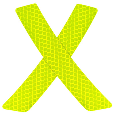 

3M strong reflective fluorescent yellow-green reflective sticker on car wheel wheel&eyebrow safety warning tape 2 pieces