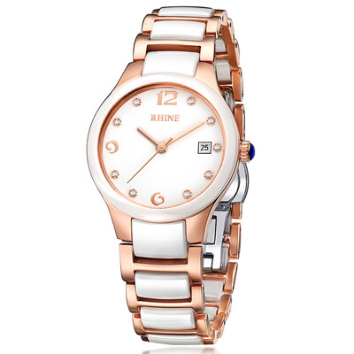 

Рейн (РЕЙН) Керамические часы моды часы Мисс Ши Ин водонепроницаемый женская форма R89053L-78A