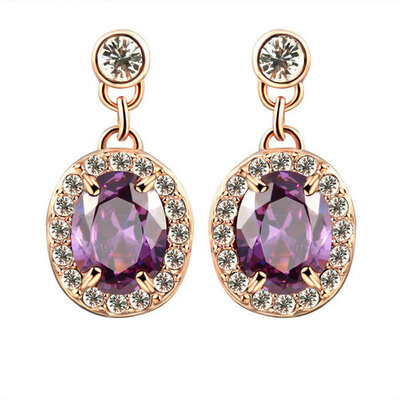 

Yoursfs @ CC Модные три цвета Drop Серьги Розовое золото Позолоченные винтажные мотаться серьги Pendientes Mujer Moda Интернет-магазин Индия