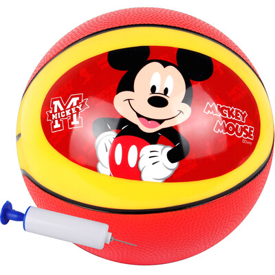 

Ha ha ball children's toy ball Disney cartoon patting ball kindergarten basketball No. 3 Mickey Red