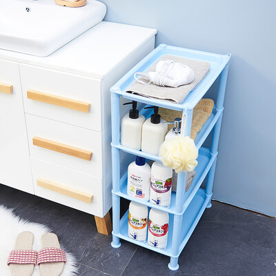 

Longstar Longstar kitchen storage shelves 4-floor floor removable shelves Blue L-060