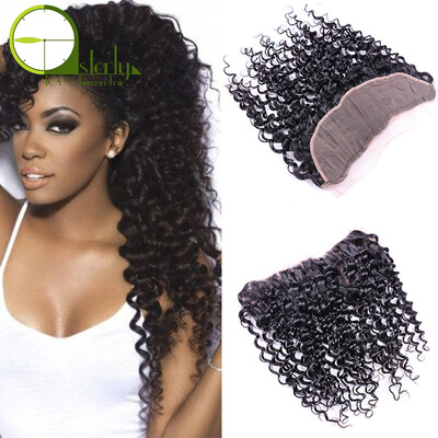 

Human Hair curly Frontal Lace Closure Good Quality Virgin Brazilian Curly Hair Frontal Lace Closure 134 Cheap Unprocessed Virgin