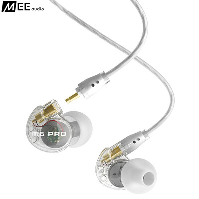 

MEELECTRONICS M6PRO Professional Stage Monitor Headphones In-Ear HiFi Wire Headphones Transparent