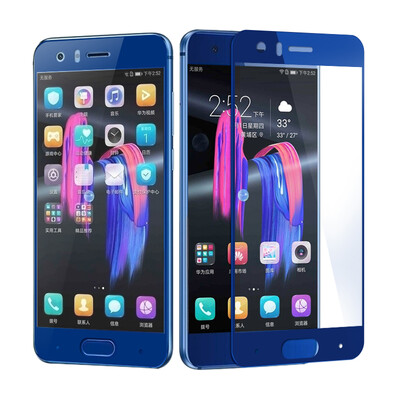

LANXESS Huawei glory 9 tempered film full-screen coated tempered film high-definition explosion-proof mobile phone protective film for glory 9 blue