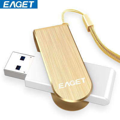 

Yi Jie EAGET F50 USB30 high-speed couple metal U disk 256G 360 degree rotating gold