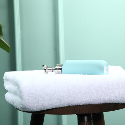 

Jia Bai towel cotton twists&turns high yarn single bath bag white