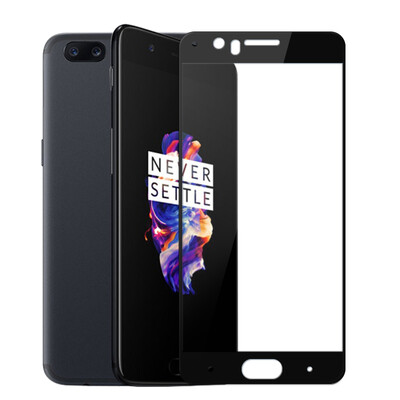 

2 pieces Lanker plus a plus 5 steel film plus a mobile phone 5 full-screen tempered film high-definition explosion-proof mobile phone protection film for a plus 5 black