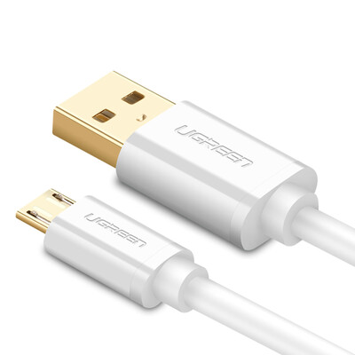 

UGREEN зарядка с линией / линия передачи данных / Micro USB кабель для зарядки 1м Белый - круглая линия