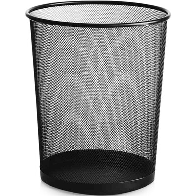 

Arts and the United States in the metal mesh trash cans solid household cleaning barrels durable and durable office round wastebasket φ265mm YZ-GB202