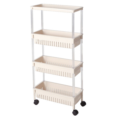 

Revitalization four-layer pulley activity multi-function rack four-layer bathroom rack storage rack floor shelf storage rack home finishing rack CHM1348