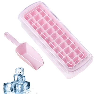 

Kleibi home creative ice lattice ice machine home ice box refrigerator ice maker DIY ice maker 33 grid ice ice shovel ice box set KLB1132 blue