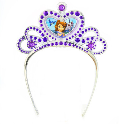 

Disney girl every family children's toys small princess Sufiya crown girl headdress hair band hairpin exquisite birthday gift diamond-studded children hair ornaments crown 58628