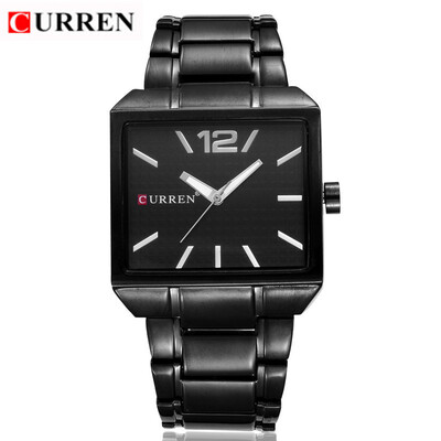 

CURREN 8132 Men New Fashion Sports Watches, Quartz Analog Man Business Quality All Steel Watch 3 ATM Waterproof