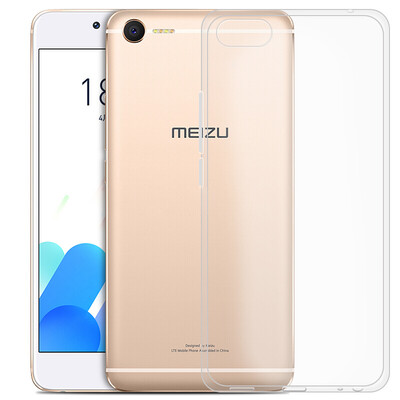

Mo Fen Blue E2 mobile phone shell e2 protective cover soft silicone anti-crash shell full package transparent soft shell for Meizu e2