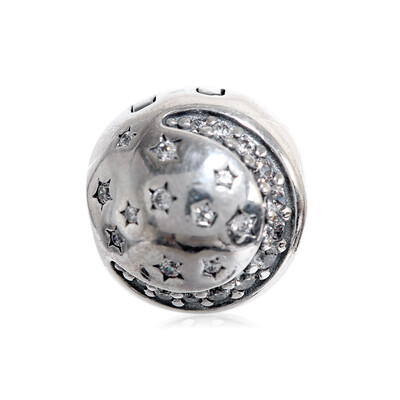 

PANDORA Pandora star sparkling fixed buckle bead 791386CZ silver
