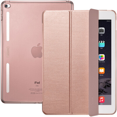 

(ESR) Apple iPad mini4 корпус / оболочка свет и тонкая анти-осень мягкая рамка три раза стент спящие кожаные перчатки Yue Yue цвет серии розовое золото
