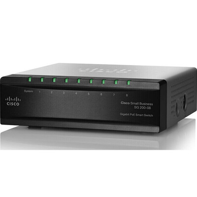 

Cisco SG200-08 (SLM2008T) Гигабитные интеллектуальные коммутаторы управления сетью