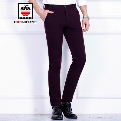 

AEMAPE casual pants business Slim trousers free hot stretch pants 7916 black 30
